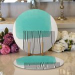 Soyut Tarzda Onedraw Çizimli Dijital Baskılı Dekoratif 2'li Yuvarlak Servis Altlığı – Supla Realhomes