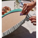 Soyut Tarzda Onedraw Çizimli Dijital Baskılı Dekoratif 2'li Yuvarlak Servis Altlığı – Supla Realhomes