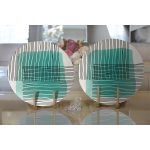 Soyut Tarzda Onedraw Çizimli Dijital Baskılı Modern 2'li Yuvarlak Servis Altlığı – Supla Realhomes