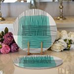 Soyut Tarzda Onedraw Çizimli Dijital Baskılı Modern 2'li Yuvarlak Servis Altlığı – Supla Realhomes