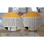 Soyut Tarzda Onedraw Çizimli Dijital Baskılı Dekoratif 2'li Yuvarlak Servis Altlığı – Supla Realhomes