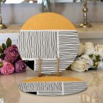 Soyut Tarzda Onedraw Çizimli Dijital Baskılı Dekoratif 2'li Yuvarlak Servis Altlığı – Supla Realhomes