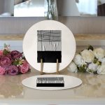 Soyut Tarzda Onedraw Çizimli Dijital Baskılı Modern 2'li Yuvarlak Servis Altlığı – Supla Realhomes