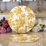 - Supla2li-10323-Gold-Yaprak-Motifli-Dijital-Baskili-Modern-2li-Yuvarlak-Servis-Altligi-–-Supla - Realhomes Gold Yaprak Motifli Dijital Baskılı Modern 2'li Yuvarlak Servis Altlığı – Supla Realhomes