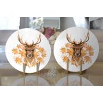 - Supla2li-10324-Gold-Yaprak-Detayli-Geyik-Tasarimli-Dijital-Baskili-Dekoratif-2li-Yuvarlak-Servis-Altligi-–-Supla-1 - Realhomes Gold Yaprak Detaylı Geyik Tasarımlı Dijital Baskılı Dekoratif 2'li Yuvarlak Servis Altlığı – Supla Realhomes