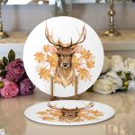 - Supla2li-10324-Gold-Yaprak-Detayli-Geyik-Tasarimli-Dijital-Baskili-Dekoratif-2li-Yuvarlak-Servis-Altligi-–-Supla - Realhomes Gold Yaprak Detaylı Geyik Tasarımlı Dijital Baskılı Dekoratif 2'li Yuvarlak Servis Altlığı – Supla Realhomes