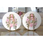 Çiçek Köşesi Özel Tasarım Dijital Baskılı Dekoratif 2'li Yuvarlak Servis Altlığı – Supla Realhomes