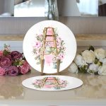 Çiçek Köşesi Özel Tasarım Dijital Baskılı Dekoratif 2'li Yuvarlak Servis Altlığı – Supla Realhomes