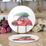 - Supla2li-10356-Christmas-Temali-Araba-Tasarimli-Dijital-Baskili-Dekoratif-2li-Yuvarlak-Servis-Altligi-–-Supla - Realhomes Christmas Temalı Araba Tasarımlı Dijital Baskılı Dekoratif 2'li Yuvarlak Servis Altlığı – Supla Realhomes