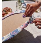 Renkli Kelebek Motifli Dijital Baskılı Modern 2'li Yuvarlak Servis Altlığı – Supla Realhomes