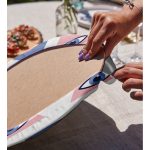 Mistik Üçgen Göz Tasarımlı Dijital Baskılı Dekoratif 2'li Yuvarlak Servis Altlığı – Supla Realhomes