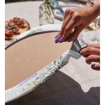 Kış Temalı Geyik Çizimli Dijital Baskılı Dekoratif 2'li Yuvarlak Servis Altlığı – Supla Realhomes