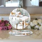 - Supla2li-10369-Kis-Temali-Bag-Evi-Geyik-Tasarimli-Dijital-Baskili-Modern-2li-Yuvarlak-Servis-Altligi-–-Supla-2 - Realhomes  Kış Temalı Bağ Evi & Geyik Tasarımlı Dijital Baskılı Modern 2'li Yuvarlak Servis Altlığı – Supla Realhomes