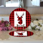 - Supla2li-10374-Merry-Xmas-Ekose-Tasarimli-Dijital-Baskili-Dekoratif-2li-Yuvarlak-Servis-Altligi-–-Supla-2 - Realhomes  Merry Xmas Ekose Tasarımlı Dijital Baskılı Dekoratif 2'li Yuvarlak Servis Altlığı – Supla Realhomes