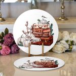 Özel Tasarım Kış Temalı Dijital Baskılı Dekoratif 2'li Yuvarlak Servis Altlığı – Supla Realhomes