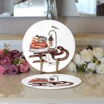 Özel Tasarım Kış Temalı Dijital Baskılı Modern 2'li Yuvarlak Servis Altlığı – Supla Realhomes