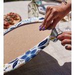 Çiçekli Özel Tasarım Dijital Baskılı Dekoratif 2'li Yuvarlak Servis Altlığı – Supla Realhomes