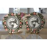 Renkli Gül & Portre Motifli Dijital Baskılı Dekoratif 2'li Yuvarlak Servis Altlığı – Supla Realhomes