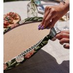 Renkli Gül & Portre Motifli Dijital Baskılı Dekoratif 2'li Yuvarlak Servis Altlığı – Supla Realhomes