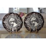 Gül & Portre Motifli Dijital Baskılı Dekoratif 2'li Yuvarlak Servis Altlığı – Supla Realhomes