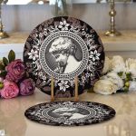 Gül & Portre Motifli Dijital Baskılı Dekoratif 2'li Yuvarlak Servis Altlığı – Supla Realhomes