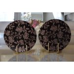 Özel Tasarım Gül Tasarımlı Dijital Baskılı Modern 2'li Yuvarlak Servis Altlığı – Supla Realhomes