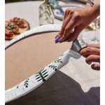 Kuş & Çiçek Motifli Dijital Baskılı Modern 2'li Yuvarlak Servis Altlığı – Supla Realhomes