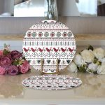 Etnik İskandinav Motifli Dijital Baskılı Dekoratif 2'li Yuvarlak Servis Altlığı – Supla Realhomes