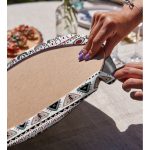 Etnik İskandinav Motifli Dijital Baskılı Dekoratif 2'li Yuvarlak Servis Altlığı – Supla Realhomes