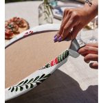 Mery Christmas Temalı Dijital Baskılı Dekoratif 2'li Yuvarlak Servis Altlığı – Supla Realhomes