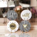 4'lü Gold Detaylı Stay With Me Yazı Tasarımlı Servis Altlığı & Supla Realhomes