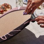 4'lü Renkli Zemin Üzerinde Onedraw Çizimli Modern Servis Altlığı & Supla Realhomes