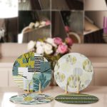 4'lü Renkli Zemin Üzerinde Onedraw Çizimli Servis Altlığı & Supla Realhomes