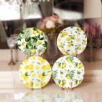 4'lü Limon Tasarımlı Servis Altlığı & Supla Realhomes