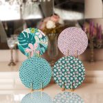 - Supla4lu-Set146 - Realhomes 4'lü Mavi & Pembe Renkli Servis Altlığı & Supla Realhomes