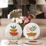 - Supla4lu-Set147-1 - Realhomes 4'lü Soyut Renk Temalı Servis Altlığı & Supla Realhomes