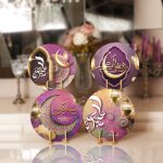 - Supla4lu-Set156 - Realhomes 4'lü Dini Motifli Dijital Baskılı Servis Altlığı & Supla Realhomes