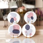 4'lü Soyut Renkli Bohem Motifli Servis Altlığı & Supla Realhomes