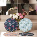 4'lü Rengarenk Çiçek Bahçesi Tasarımlı Servis Altlığı & Supla Realhomes