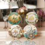 - Supla4lu-Set162 - Realhomes 4'lü Dini Motifli Dijital Baskılı Servis Altlığı & Supla Realhomes