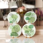 4'lü Yeşil Bohem Tasarımlı Servis Altlığı & Supla Realhomes