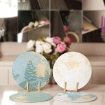 - Supla4lu-Set184-1 - Realhomes 4'lü Renkli Zeminli Gold Detaylı Mermer Desenli Modern Servis Altlığı & Supla Realhomes