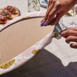 - Supla4lu-Set19-2 - Realhomes 4'lü Pembe Çizgili Gold Figürlü Servis Altlığı & Supla Realhomes