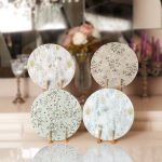 4'lü Rengarenk Zemin Çiçek Tasarımlı Servis Altlığı & Supla Realhomes