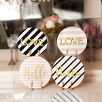 4'lü Hello & Love Tasarımlı Servis Altlığı & Supla Realhomes