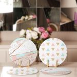 - Supla4lu-Set22-1 - Realhomes 4'lü Gold Detaylı Geometrik Çizimler Servis Altlığı & Supla Realhomes