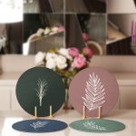 - Supla4lu-Set221-1 - Realhomes 4'lü Renkli Zemin Tüy Motifli Servis Altlığı & Supla Realhomes