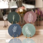 - Supla4lu-Set221 - Realhomes 4'lü Renkli Zemin Tüy Motifli Servis Altlığı & Supla Realhomes