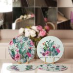 4'lü Kaktüs Tasarımlı Servis Altlığı & Supla Realhomes