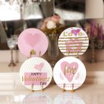 - Supla4lu-Set236 - Realhomes 4'lü Sevgililer Günü Özel Tasarım Servis Altlığı & Supla Realhomes